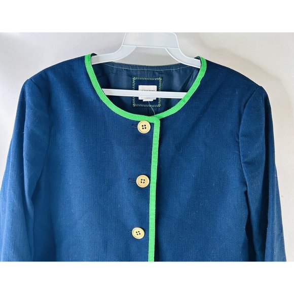 J. Crew Tipped Lady Jacket in Basketweave AV844 - Picture 2 of 8